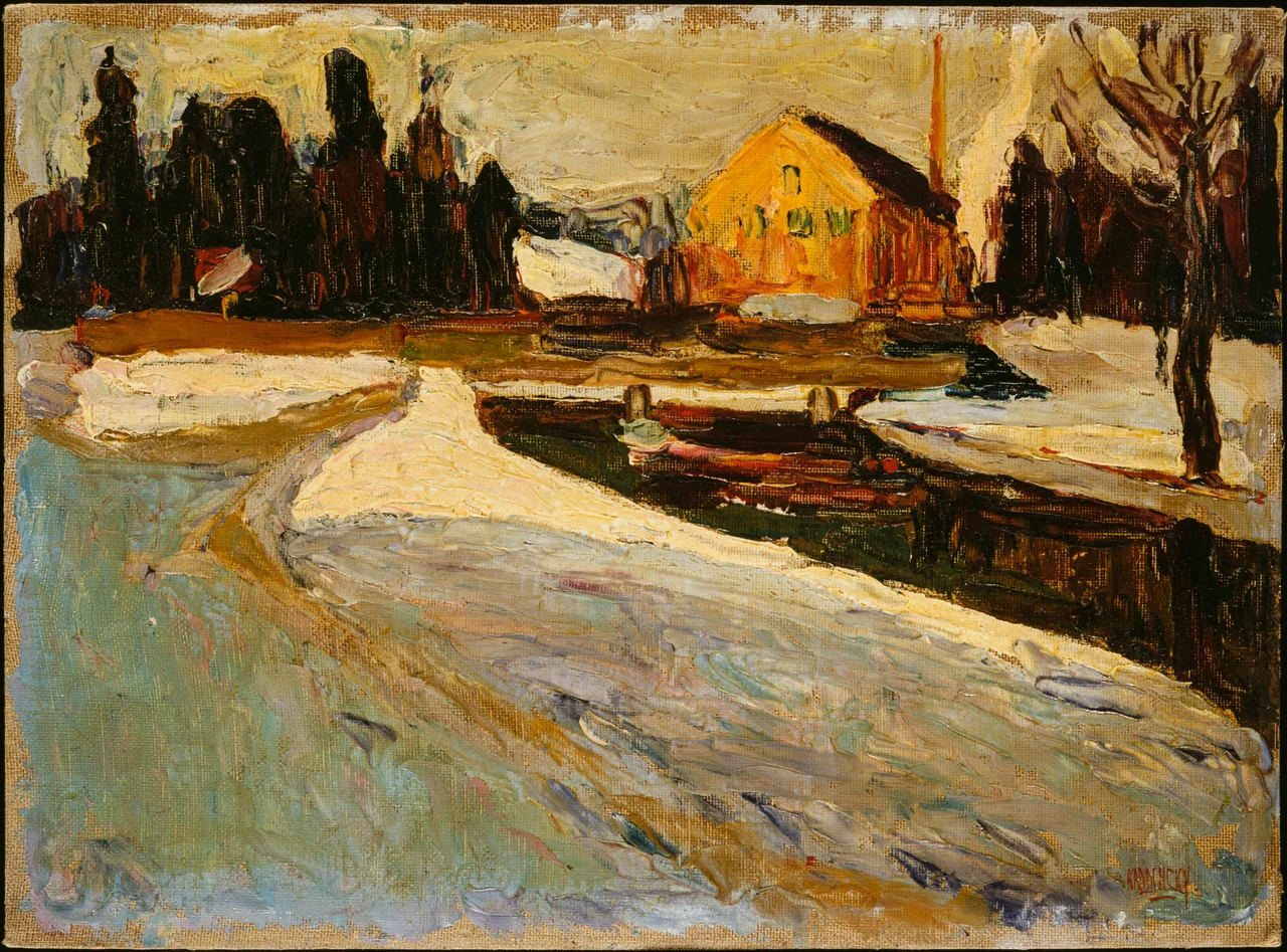 Schwabing, Winter Sun by Wassily Kandinsky
